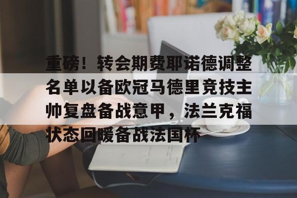 南宫-重磅！转会期费耶诺德调整名单以备欧冠马德里竞技主帅复盘备战意甲，法兰克福状态回暖备战法国杯的简单介绍